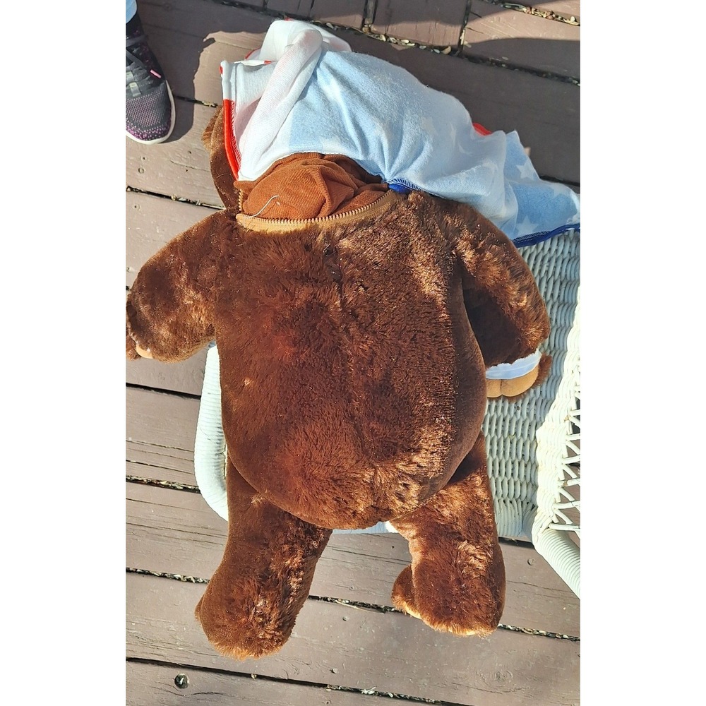Trumpy Bear Deluxe Plush 22 inch Collectible with American Flag Blanket Inside - Picture 11 of 11